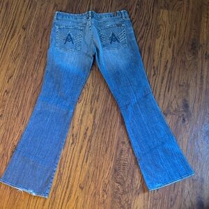 7 For All Mankind Blue Flare Jeans
